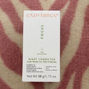 Exuviance Night Corrector Acne-Prone Oil-Free Hydragel - White